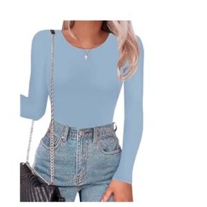 Baby blue body suit
